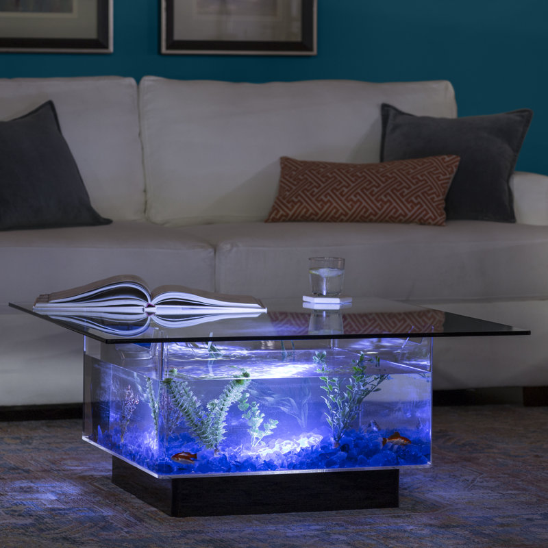 Claire 25 Gallons Rectangle Aquarium Coffee Table Fish Tank